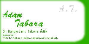 adam tabora business card